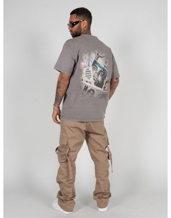 Овърсайз тениска Muhammad Ali - LEGENDS NEVER DIE Acid Washed Heavy Oversize Tee asphalt XL