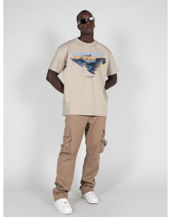Овърсайз тениска EAGLE V.2 Heavy Oversized Tee 2.0 sand XXL
