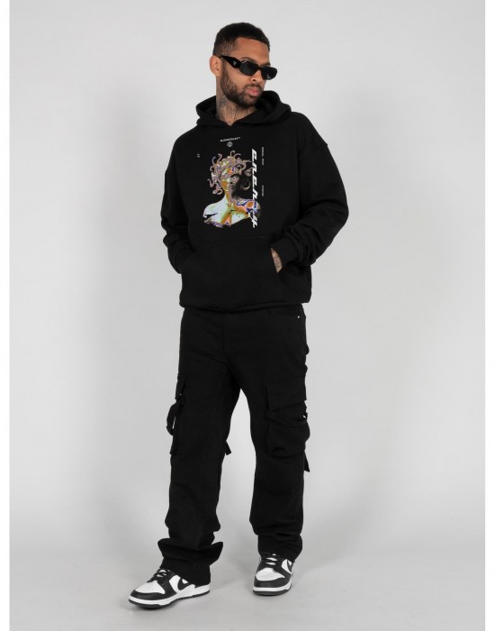 Овърсайз тениска MEDUSA Heavy Hoody Oversized Essentials V.4 black XL