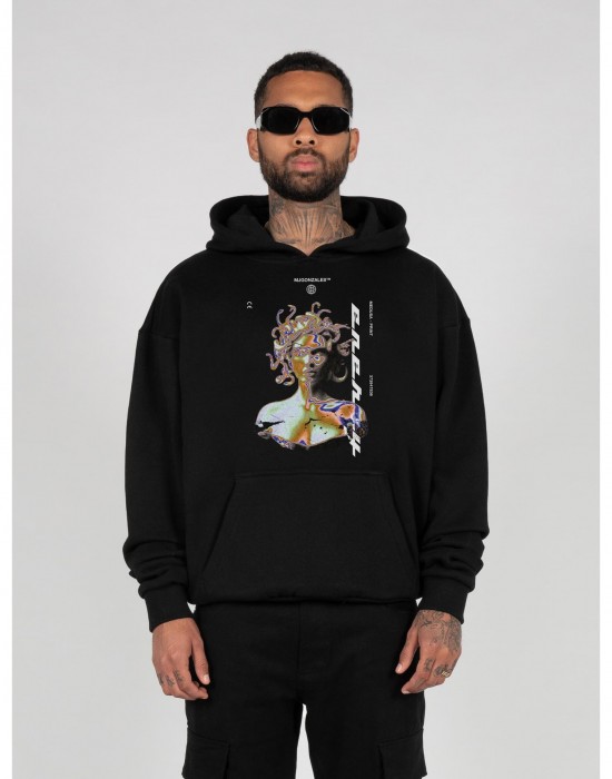 Овърсайз тениска MEDUSA Heavy Hoody Oversized Essentials V.4 black XL