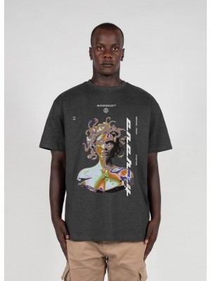 Овърсайз тениска MEDUSA Heavy Oversized Tee 2.0 charcoal XXL