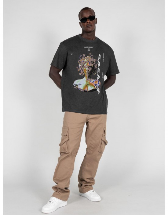 Овърсайз тениска MEDUSA Heavy Oversized Tee 2.0 charcoal XXL
