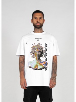 Овърсайз тениска MEDUSA X Heavy Oversized Tee 2.0 white XXL
