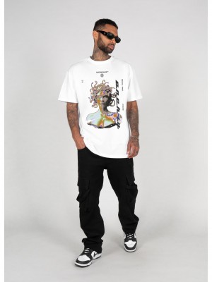 Овърсайз тениска MEDUSA X Heavy Oversized Tee 2.0 white XXL