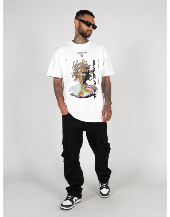 Овърсайз тениска MEDUSA X Heavy Oversized Tee 2.0 white XXL