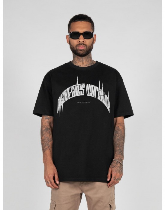 Овърсайз тениска HIGHER THAN HEAVEN V.3 Heavy Oversize Tee black XXL
