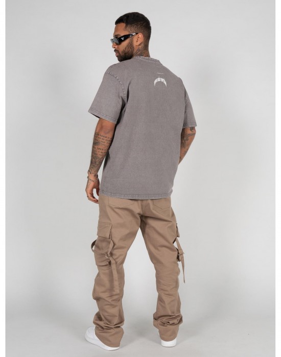 Овърсайз тениска HIGHER THAN HEAVEN V.1 Acid Washed Heavy Oversize Tee asphalt XXL