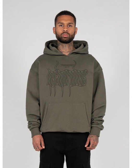 Овърсайз тениска METAMORPHOSE V.1 x Heavy Oversized Hoody olive XXL