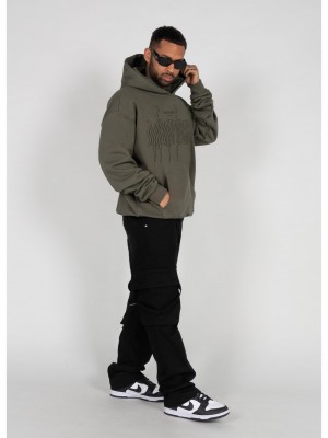 Овърсайз тениска METAMORPHOSE V.1 x Heavy Oversized Hoody olive XXL