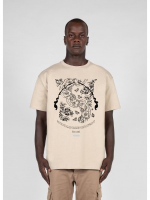 Овърсайз тениска Paislay x Heavy Oversized Tee wet sand XXL