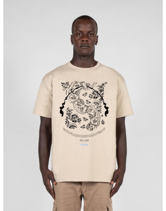Овърсайз тениска Paislay x Heavy Oversized Tee wet sand XXL