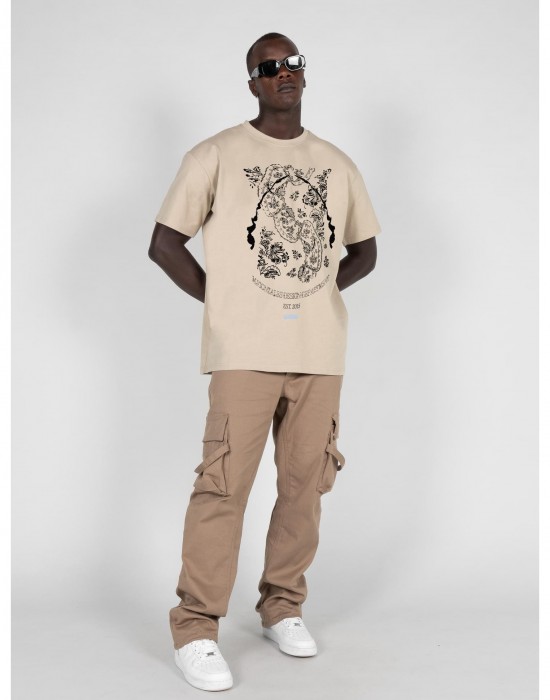 Овърсайз тениска Paislay x Heavy Oversized Tee wet sand XXL