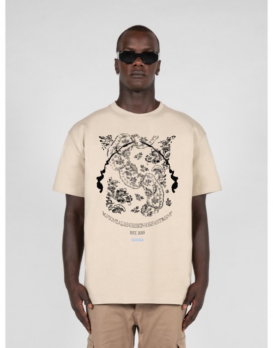 Овърсайз тениска Paislay x Heavy Oversized Tee wet sand XXL