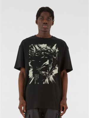 Овърсайз тениска JESUS x MJG HEAVY OVERSIZED TEE black XXL