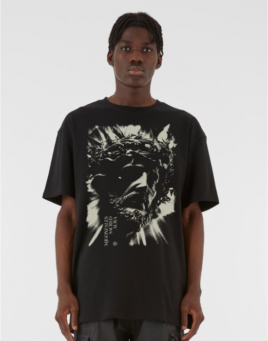 Овърсайз тениска JESUS x MJG HEAVY OVERSIZED TEE black XXL