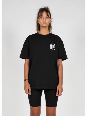 Овърсайз тениска MJG Heavy Oversized Tee Ladies - TRANSFORMATION black XXL