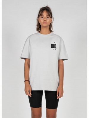 Овърсайз тениска MJG Heavy Oversized Tee Ladies - TRANSFORMATION lightasphalt XXL