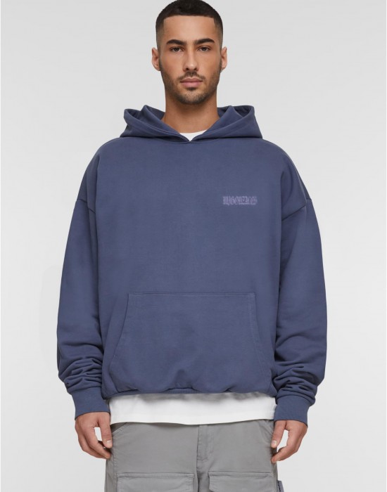 Овърсайз тениска MJG Heavy Oversized Hoody - FEARLESS FLIGHT vintage blue XXL