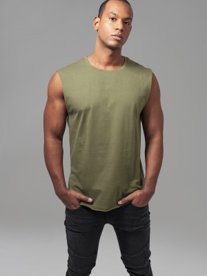 Мъжки потник в цвят маслина Urban Classics