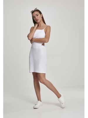 Бяла спортна рокля с тънки презрамки Urban Classics