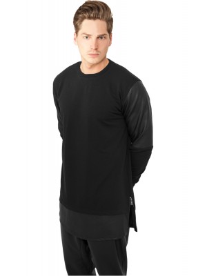 Дълга блуза с ципове Urban Classics в черен цвят Дълга блуза с ципове Urban Classics в черен цвят