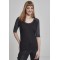 Дамска блуза Urban Classics black/charcoal с 3/4 ръкави