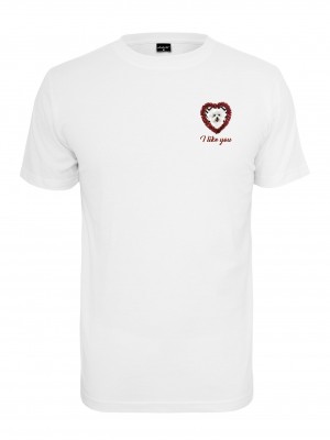 Дамска бяла тениска Mister Tee Like You