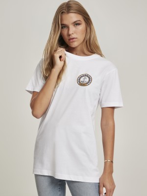 Дамска бяла тениска Mister Tee Moin Moin