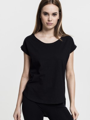 Дамска черна тениска Urban Classics