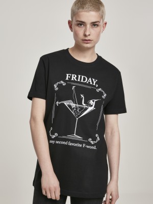 Дамска тениска Mister Tee F-Word в черен цвят