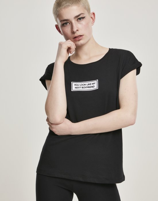 Дамска тениска Mister Tee Next Boyfriend в черен цвят, Mister Tee, Тениски - Complex.bg