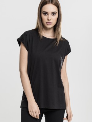 Дамска тениска с U-образно деколте Urban Classics black