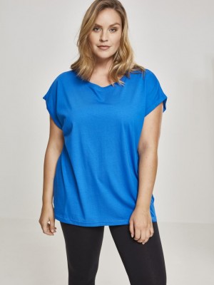 Дамска тениска с U-образно деколте Urban Classics brightblue