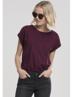 Дамска тениска с U-образно деколте Urban Classics cherry