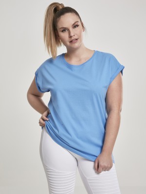 Дамска тениска с U-образно деколте Urban Classics horizonblue