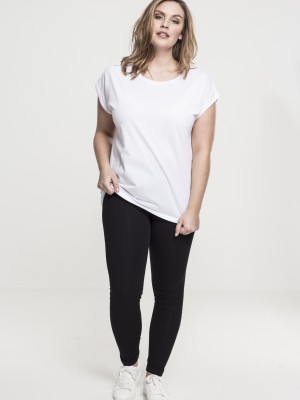 Дамска тениска с U-образно деколте Urban Classics white