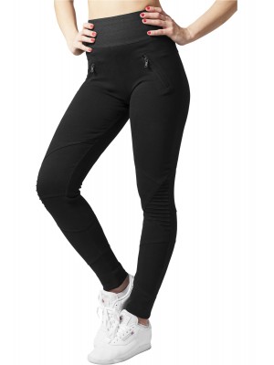 Дамски черен клин с висока талия Urban Classics blk/blk