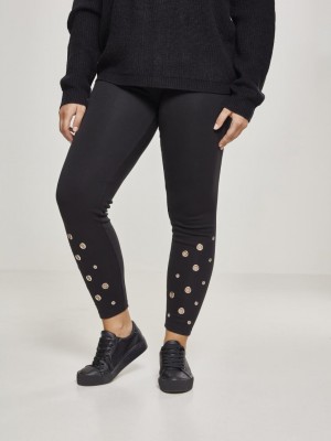 Дамски черен клин Urban Classics Eyelet Дамски черен клин Urban Classics Eyelet