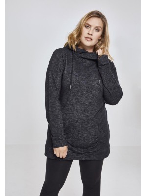 Дамски дълъг суичър Urban Classics в тъмносив цвят