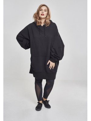 Дамски дълг суичър Urban Classics в черен цвят