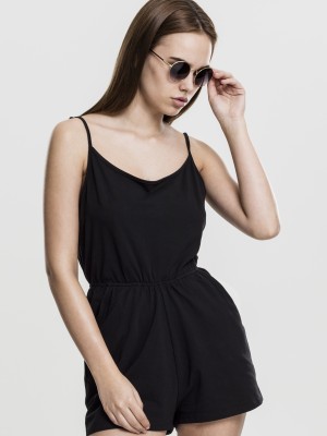 Дамски къс летен гащеризон в черно Urban Classics 