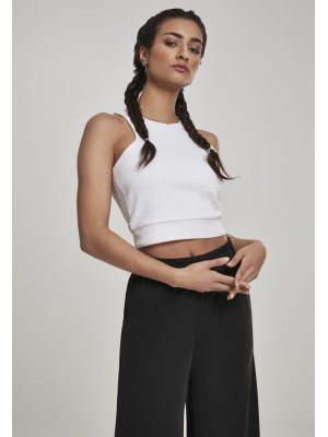 Дамски къс топ Urban Classics в бял цвят