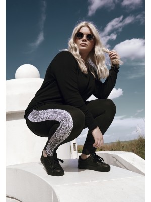 Дамски клин Urban Classics blk/snake в черен цвят