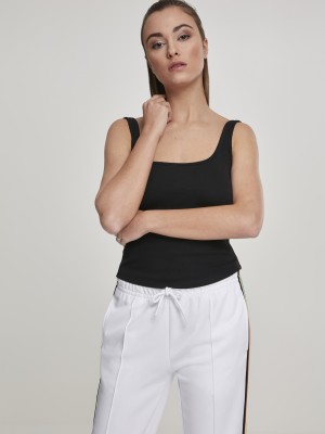 Дамски памучен потник Urban Classics в черен цвят