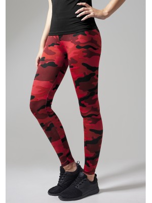 Дамски спортен камуфлажен клин Urban Classics red camo