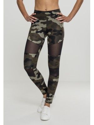 Дамски спортен клин в камуфлаж Urban Classics woodcamo/blk