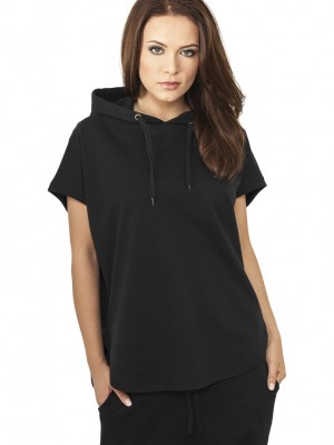 Дамски суичър без ръкави Urban Classics в черен цвят