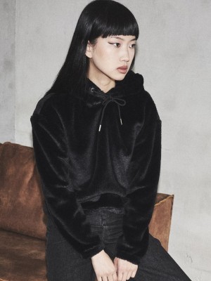 Дамски суичър Urban Classics в черен цвят