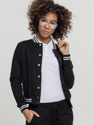 Дамско черно колежанско яке Urban Classics Дамско черно колежанско яке Urban Classics