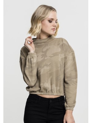 Дамско камуфлажно поло Urban Classics sand camo